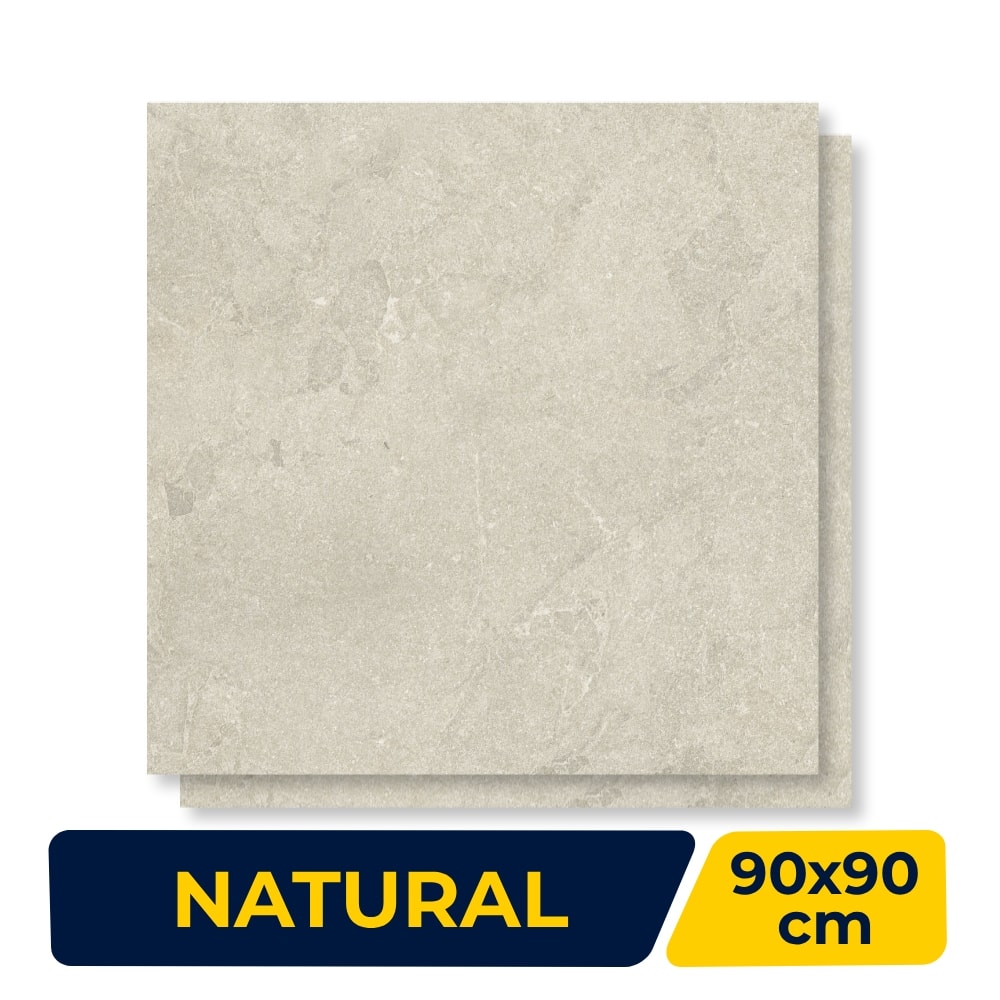 Porcelanato Natural 90x90cm Caixa 1,62m² Portinari Verona BE - 6063156