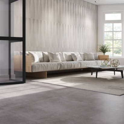Porcelanato Natural 90x90cm Caixa 2,42m² Portobello Belgique Clair Retificado - 209570E