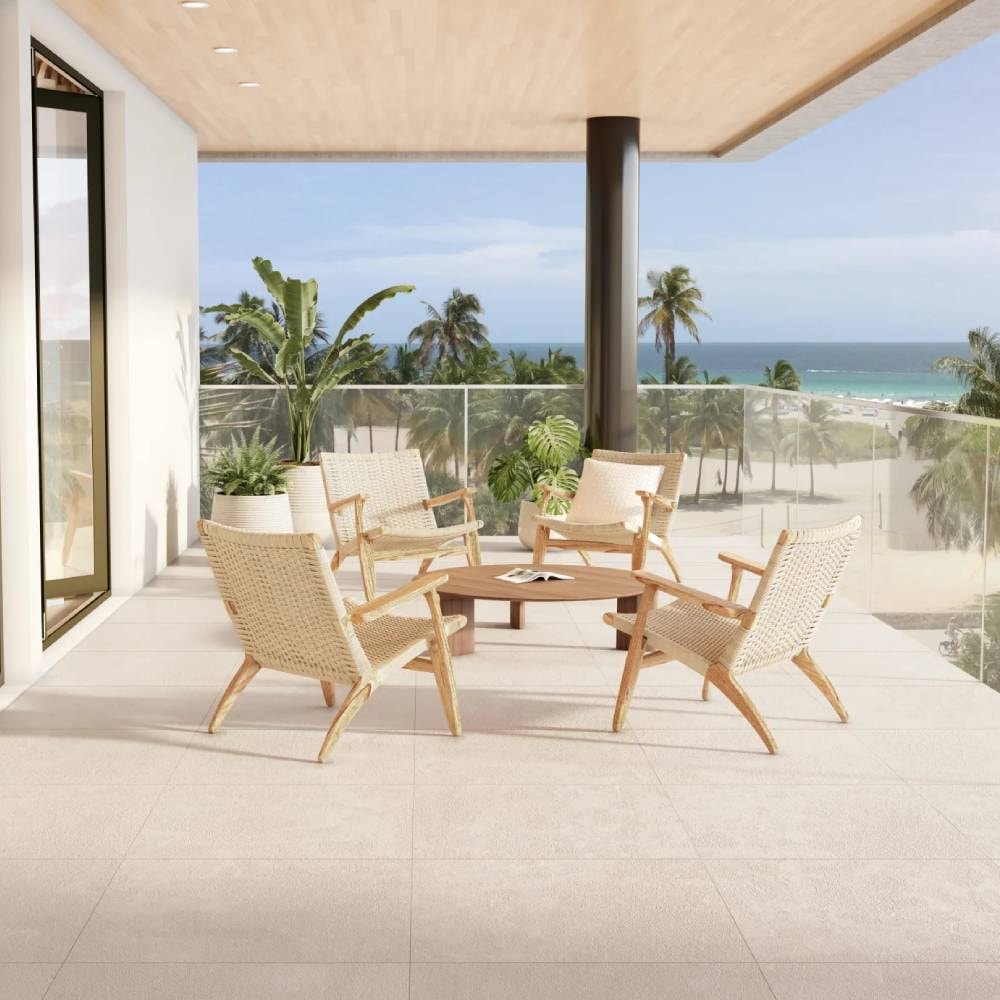Porcelanato Natural 90x90cm Caixa 2,42m² Portobello Hit Camel Retificado - 210207E