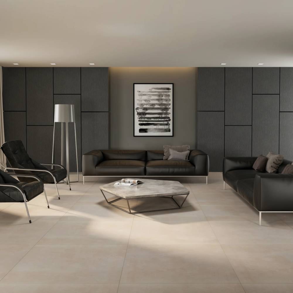 Porcelanato Natural 90x90cm Caixa 2,42m² Portobello Hit Gris Retificado - 210203E