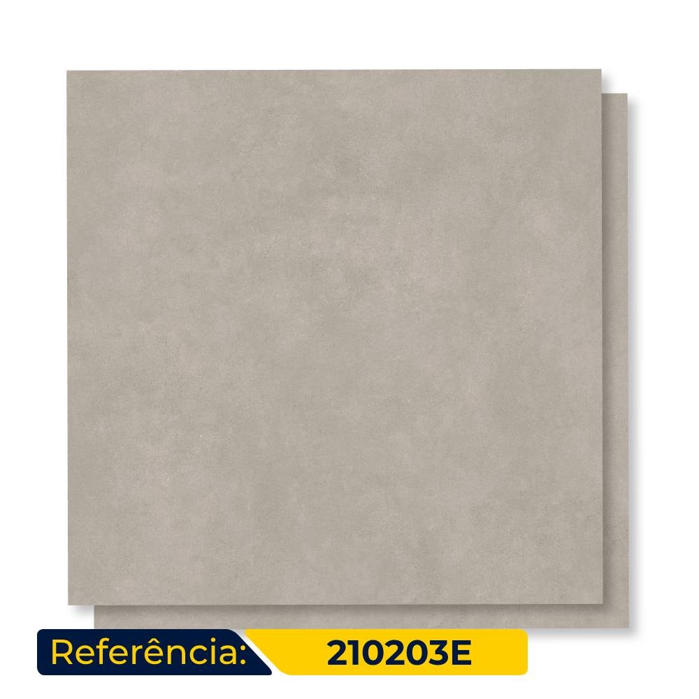 Porcelanato Natural 90x90cm Caixa 2,42m² Portobello Hit Gris Retificado - 210203E