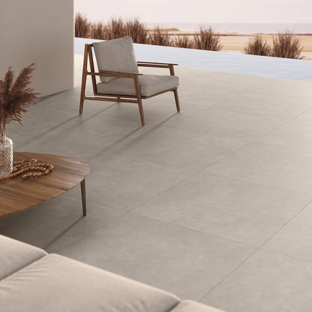 Porcelanato Natural 90x90cm Caixa 2,42m² Portobello Hit Gris Retificado - 210203E