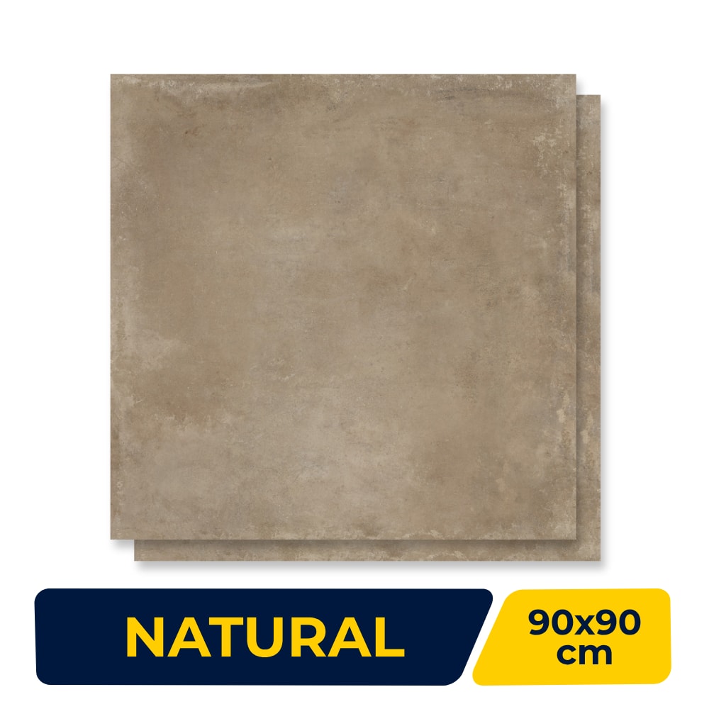 Porcelanato Natural 90x90cm Caixa 2,43m² Delta Cotto Retificado - 2733-A