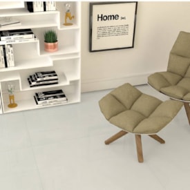 Porcelanato Natural 92x92cm Caixa 1,69m² Villagres Copan Off White Retificado - 920010
