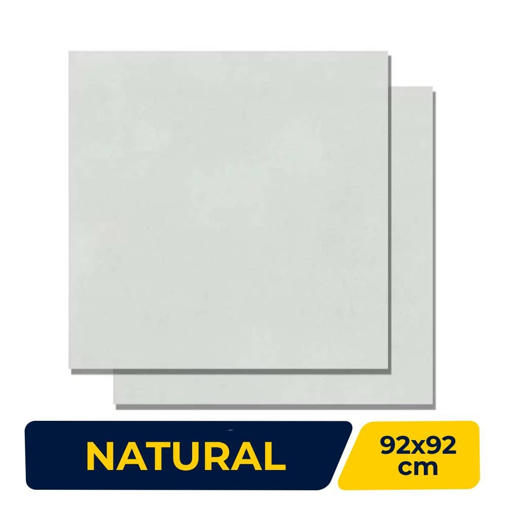 Porcelanato Natural 92x92cm Caixa 1,69m² Villagres Copan Off White Retificado - 920010