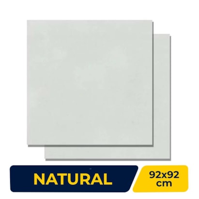 Porcelanato Natural 92x92cm Caixa 1,69m² Villagres Copan Off White Retificado - 920010