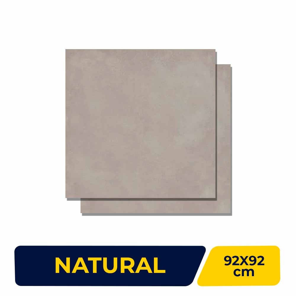 Porcelanato Natural 92x92cm Caixa 1,69m² Villagres  Copan Silver Retificado - 920009