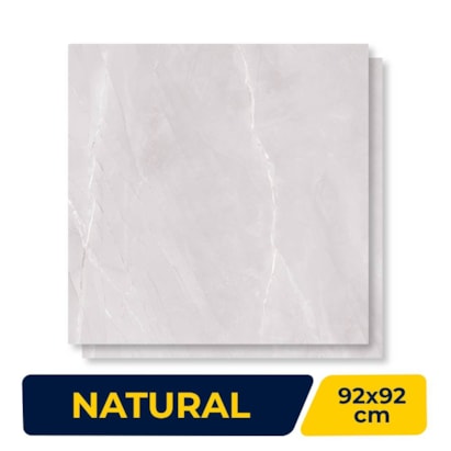 Porcelanato Natural 92x92cm Caixa 2,54m² Villagres Milano Off White Retificado - 920047