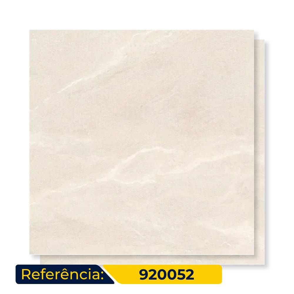 Porcelanato Natural 92x92cm Caixa 2,54m² Villagres Sevilha Retficado - 920052