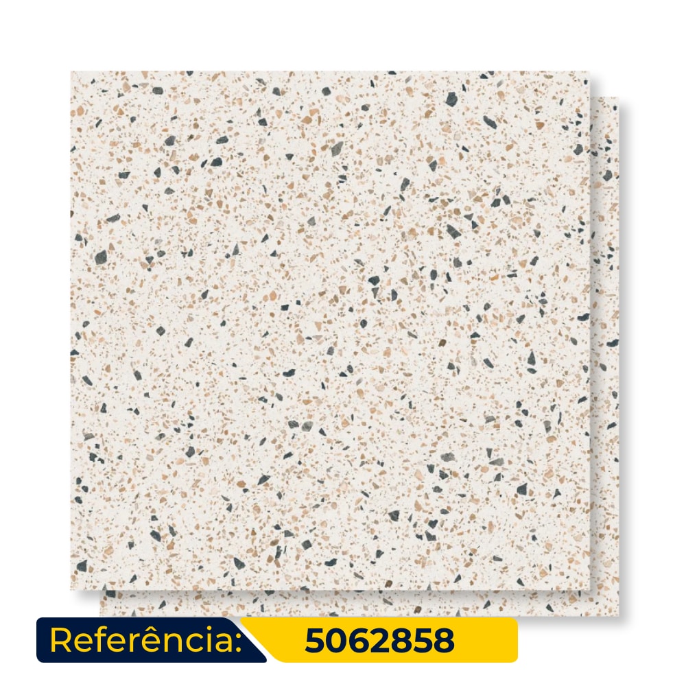 Porcelanato Natural Ceusa 100x100cm Confete WH Retificado - 5062858