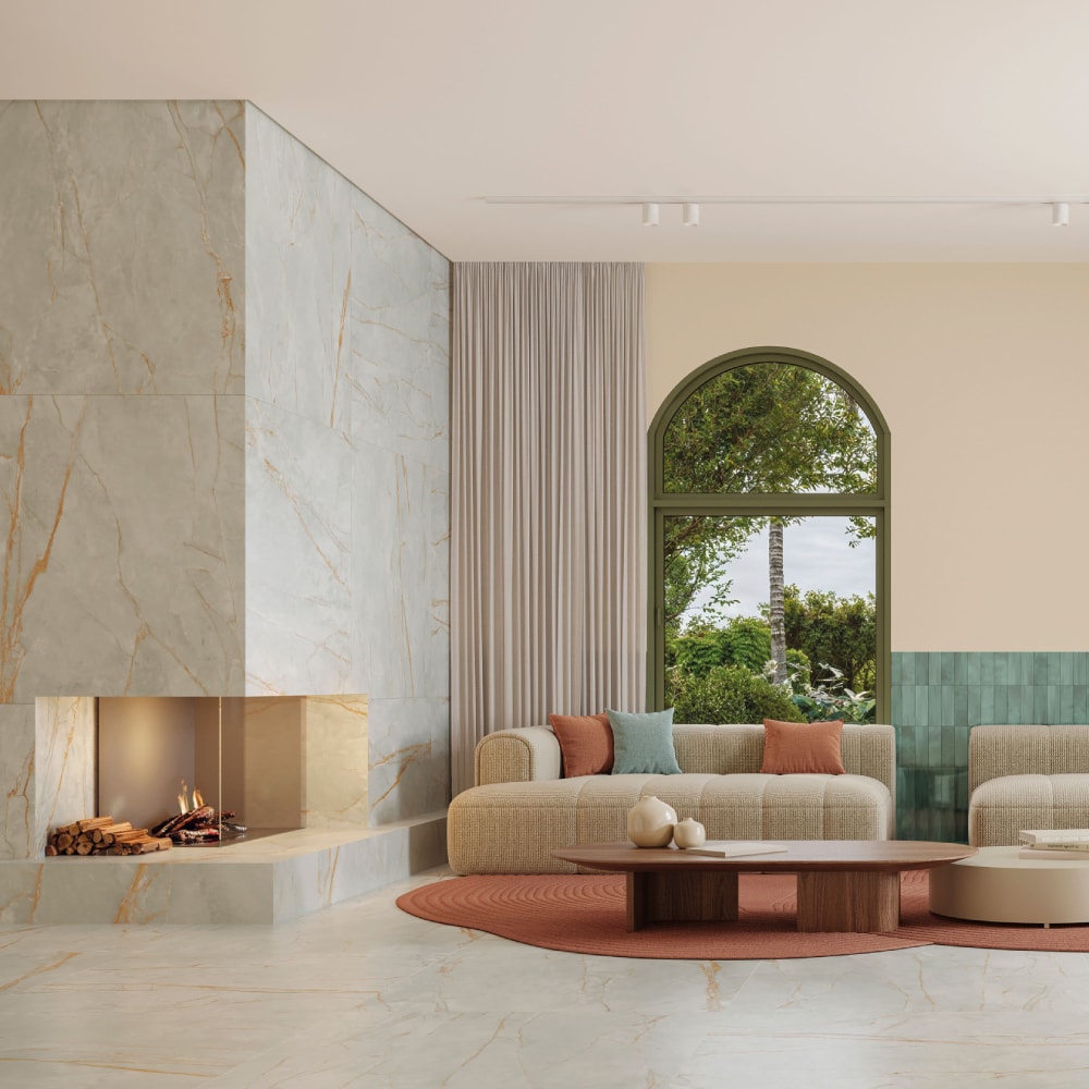 Porcelanato Natural Ceusa 120x120cm Golden Fantasy SGN Retificado - 5062669