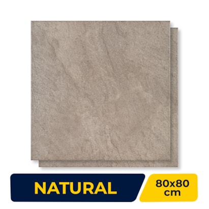 Porcelanato Natural Portobello 80x80cm Thor Amber Retificado - 211663E