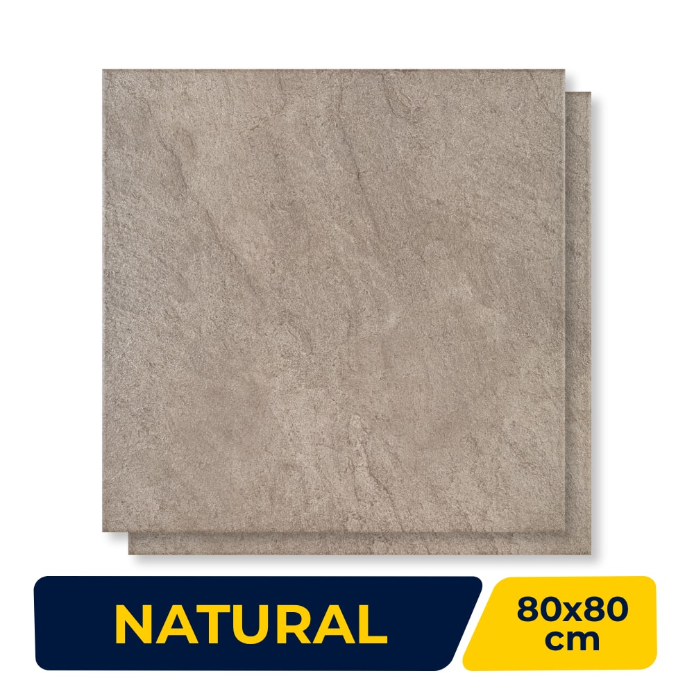 Porcelanato Natural Portobello 80x80cm Thor Amber Retificado - 211663E