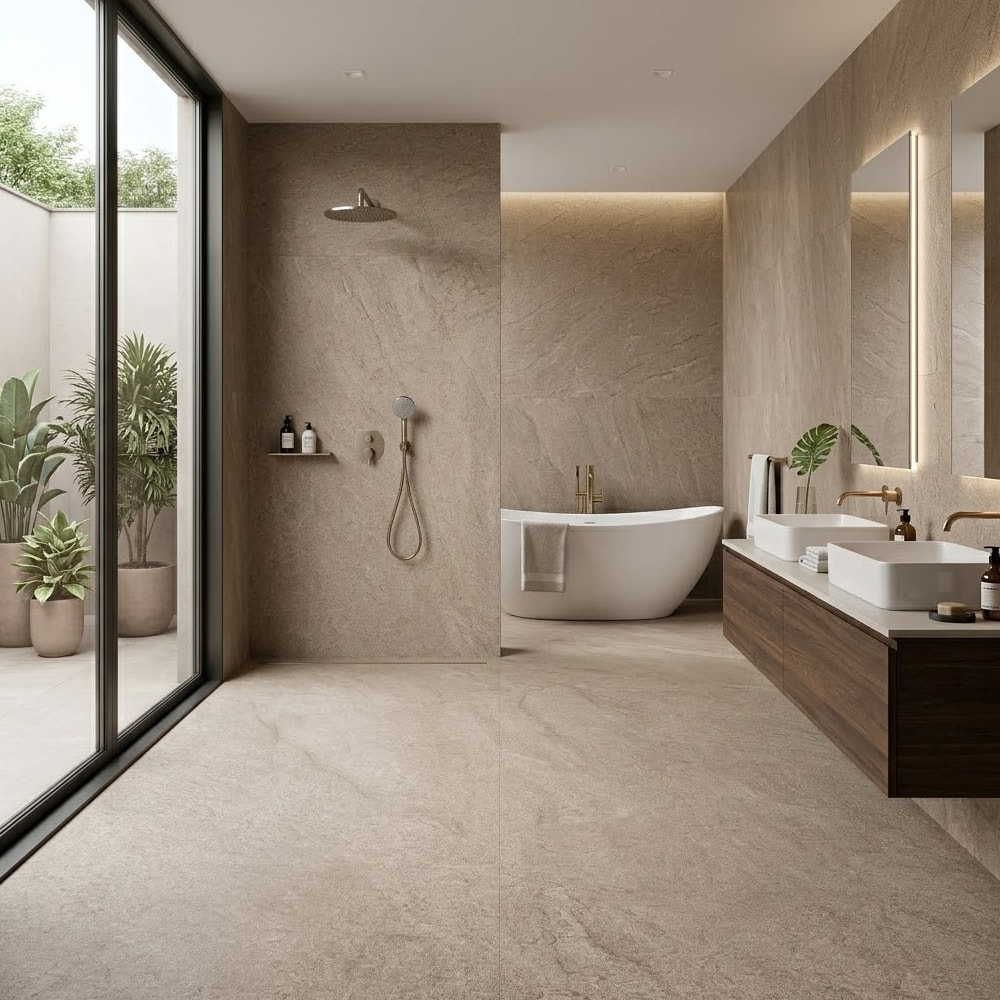 Porcelanato Natural Portobello 80x80cm Thor Amber Retificado - 211663E