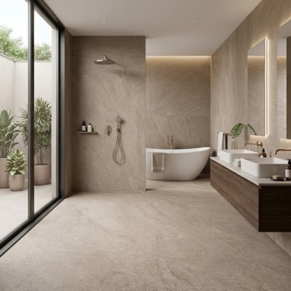 Porcelanato Natural Portobello 80x80cm Thor Amber Retificado - 211663E