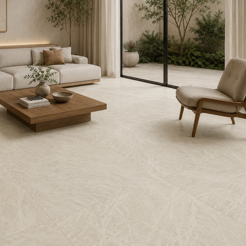 Porcelanato Natural Portobello 90x90cm Cristallo Bianco Retificado - 212064E