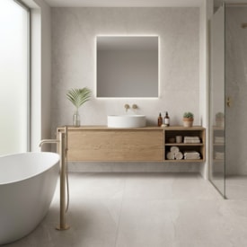 Porcelanato Natural Portobello 90x90cm Thera Off White Retificado - 211837E