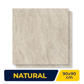 Porcelanato Natural Portobello 90x90cm Vena Roma Crema Retificado - 212066E