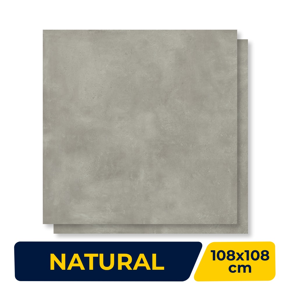 Porcelanato Natural Villagres 108x108cm House Cement Retificado - 108087