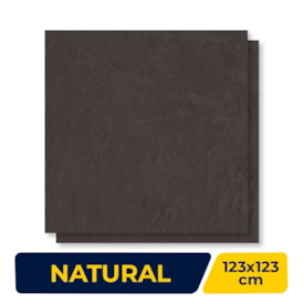 Porcelanato Natural Villagres 123x123cm Black Supreme Retificado - 123071