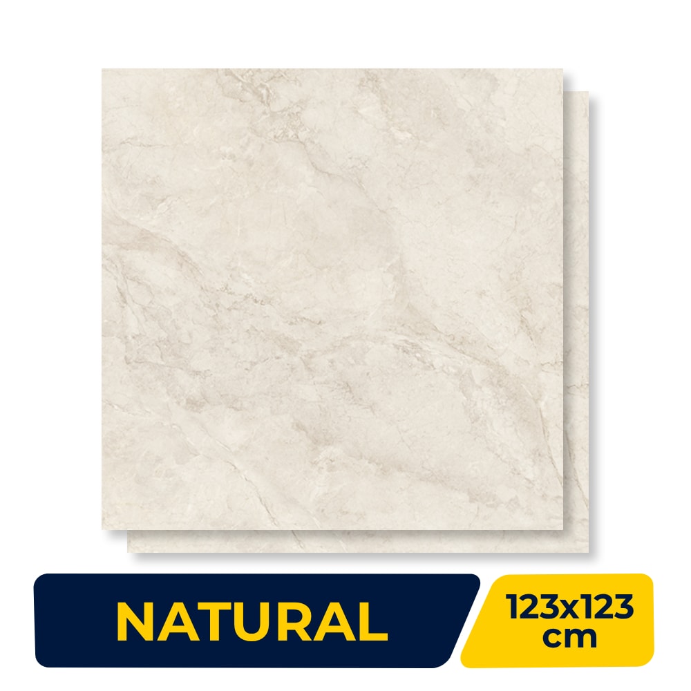 Porcelanato Natural Villagres 123x123cm Serenità Retificado - 123074