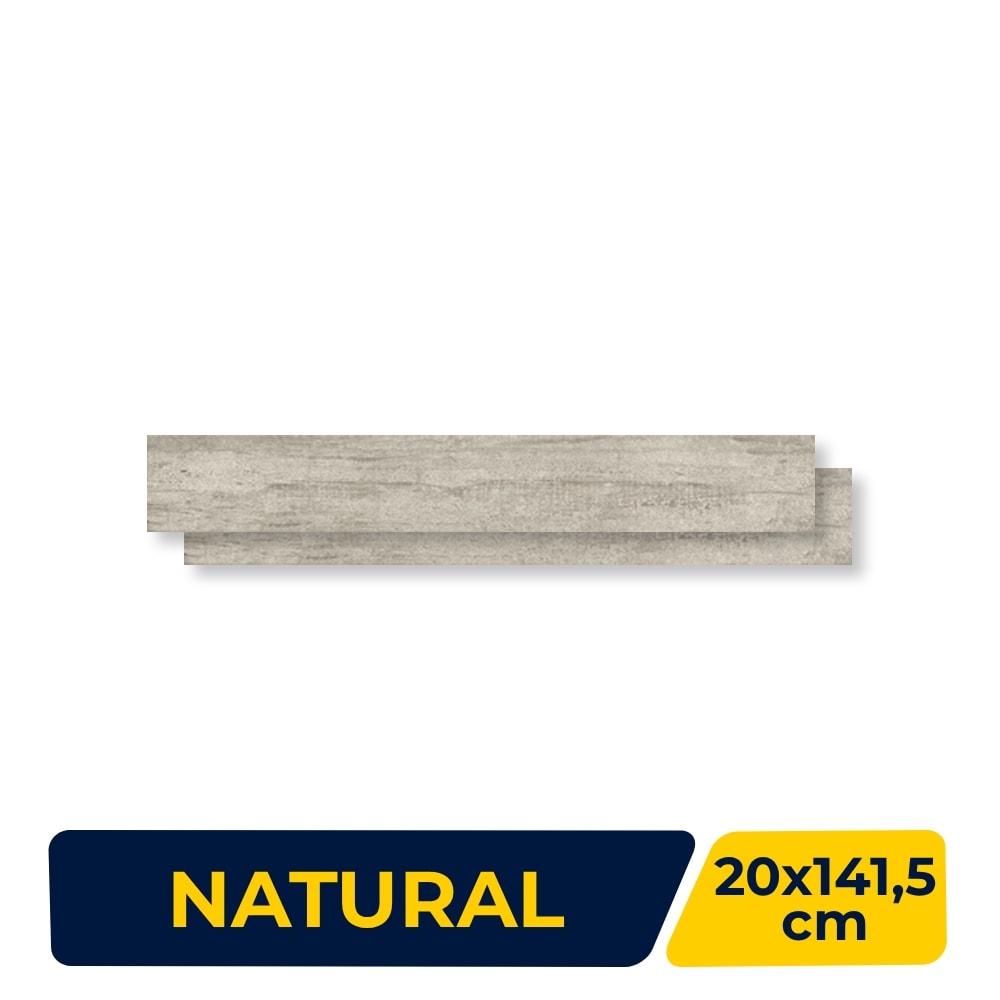 Porcelanato Natural Villagres 20x141,5cm Brut Retificado - 200037