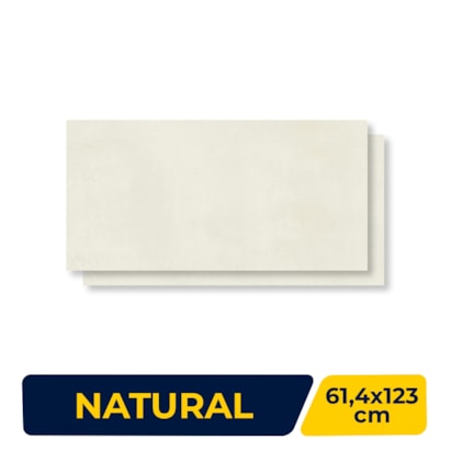 Porcelanato Natural Villagres 61,4x123cm House Off White Retificado - 640005