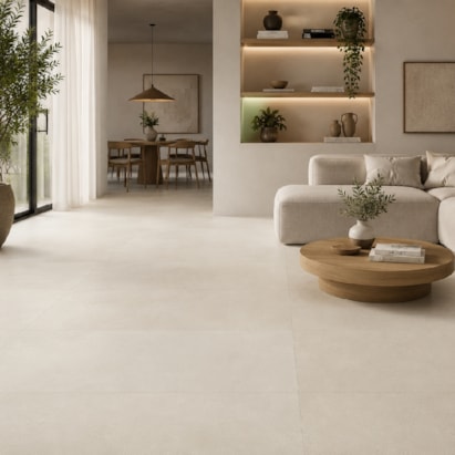Porcelanato Natural Villagres 61,4x123cm House Off White Retificado - 640005