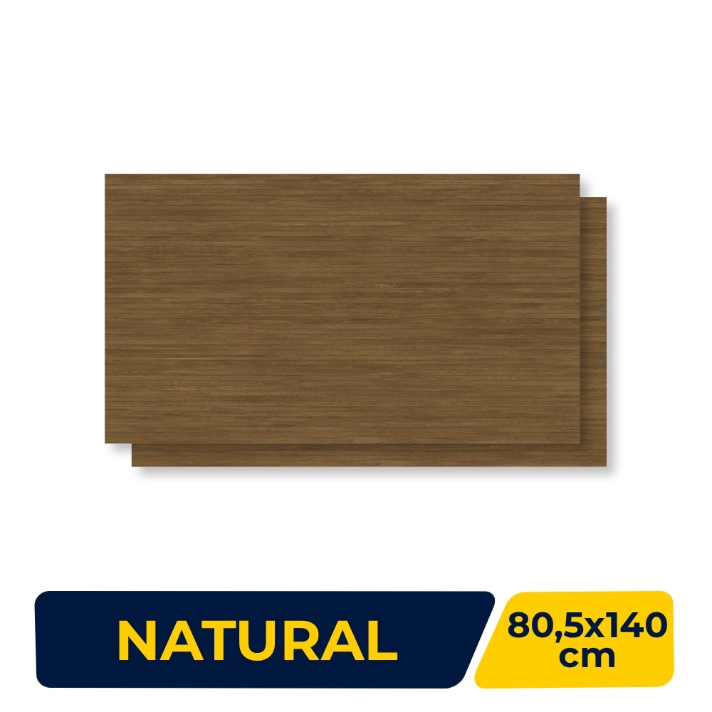 Porcelanato Natural Villagres 80,5x140cm Zion Jatoba Retificado - 800075