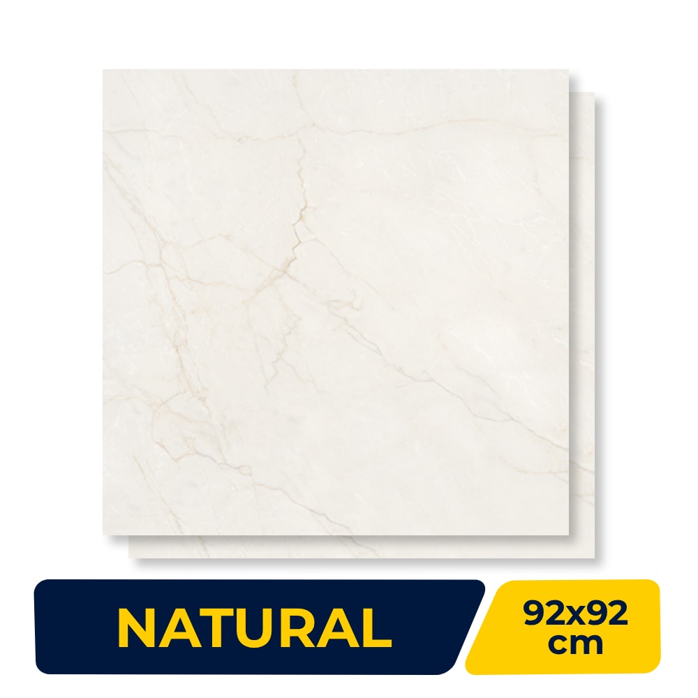 Porcelanato Natural Villagres 92x92cm Oro Firenze Retificado - 920063