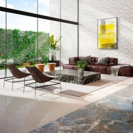 Porcelanato Polido 100x100cm Caixa 2,00m² Ceusa Quebec Retificado - 5004379