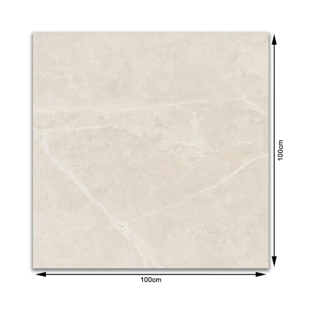 Porcelanato Polido 100x100cm Caixa 2,00m² Ceusa Quebec Retificado - 5004379