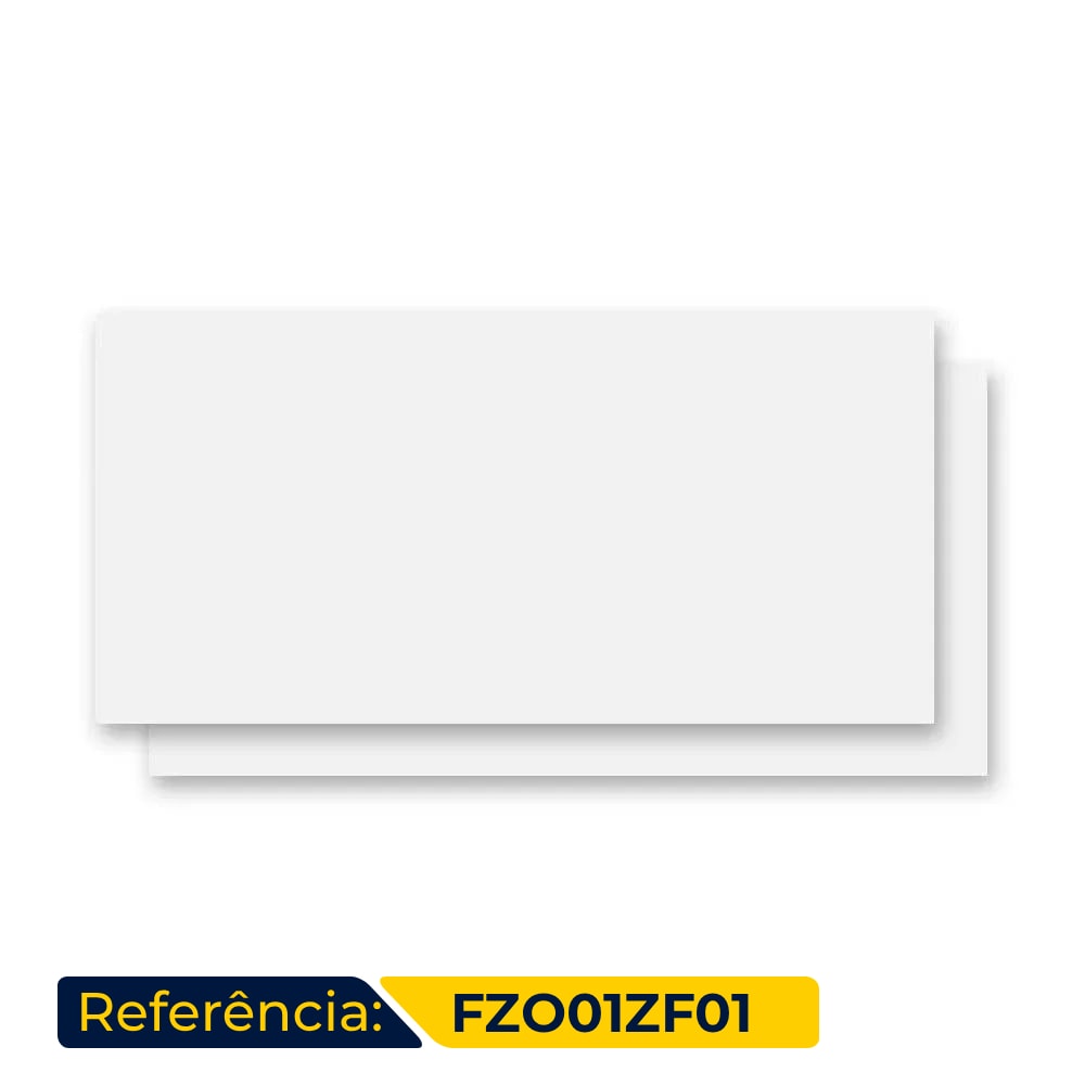 Porcelanato Polido 100x200cm Caixa 2,00m² Roca Koronis White Micro Crystal Retificado - FZO01ZF01