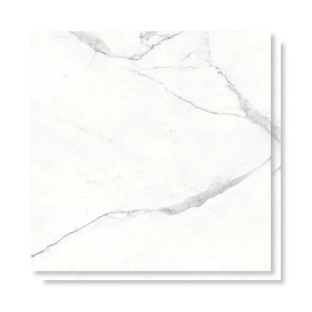 Porcelanato Polido 106,5x106,5cm Caixa 2,27m² Villagres Castellamare Bianco Retificado - 106006
