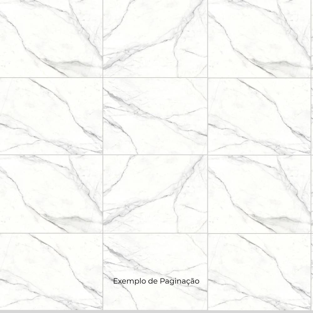 Porcelanato Polido 106,5x106,5cm Caixa 2,27m² Villagres Castellamare Bianco Retificado - 106006