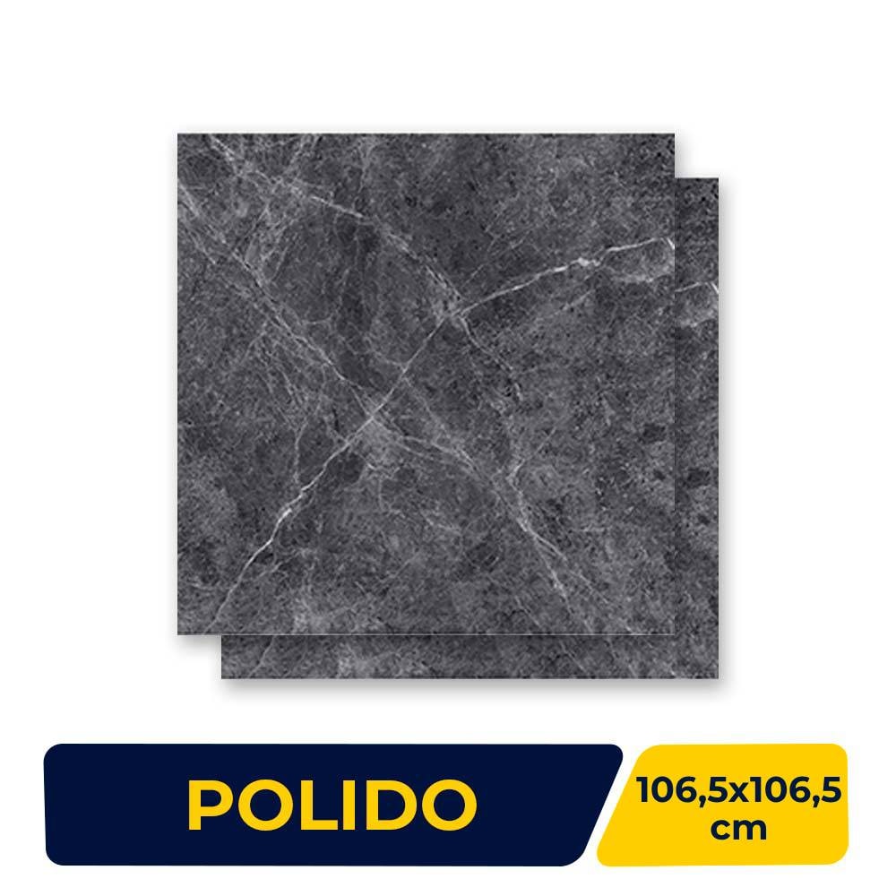 Porcelanato Polido 106,5x106,5cm Caixa 2,27m² Villagres Galaxy - 106024