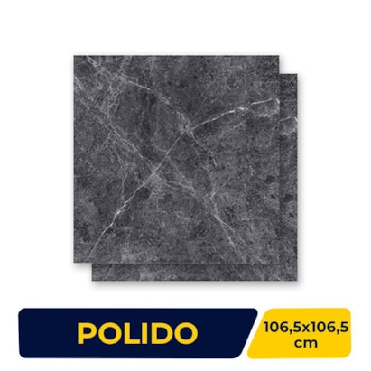 Porcelanato Polido 106,5x106,5cm Caixa 2,27m² Villagres Galaxy - 106024