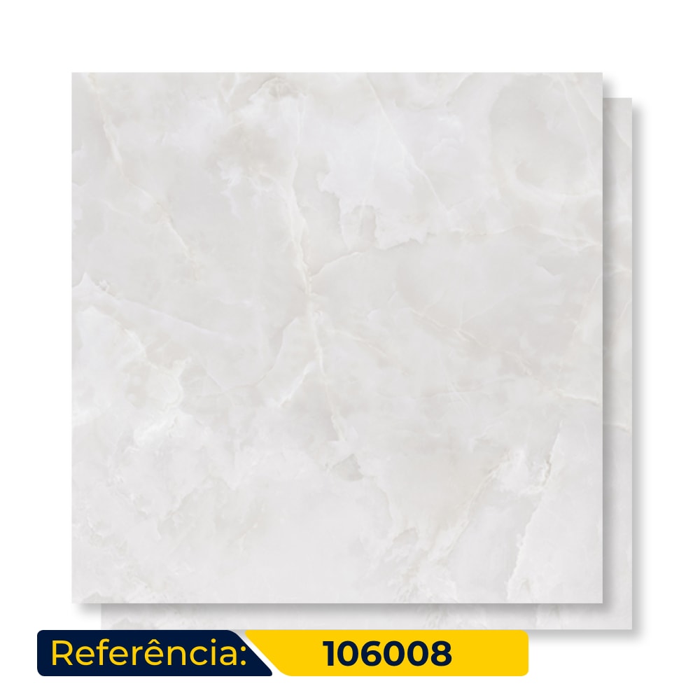 Porcelanato Polido 106,5x106,5cm Caixa 2,27m² Villagres Palazzo Venezia Retificado - 106008