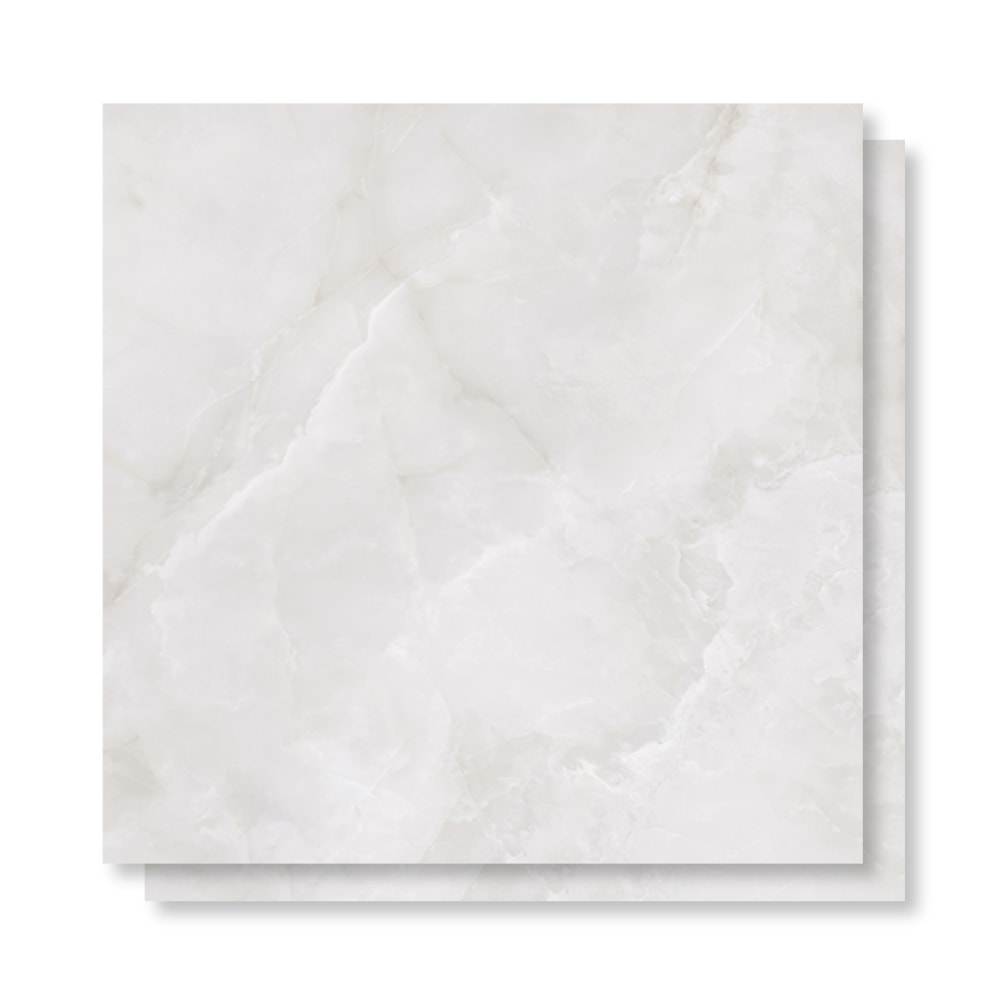 Porcelanato Polido 106,5x106,5cm Caixa 2,27m² Villagres Palazzo Venezia Retificado - 106008