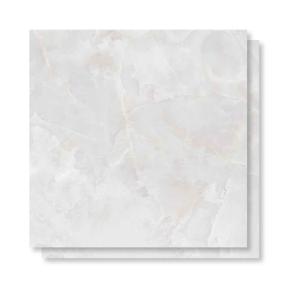 Porcelanato Polido 106,5x106,5cm Caixa 2,27m² Villagres Palazzo Venezia Retificado - 106008