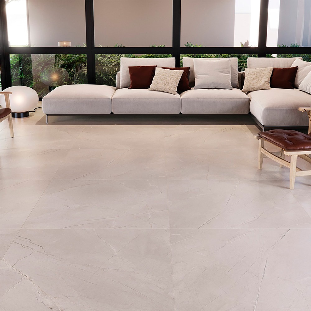 Porcelanato Polido 106.5x106.5cm Caixa 2,27m² Villagres Pulpis Grey Polido Retificado - 106028