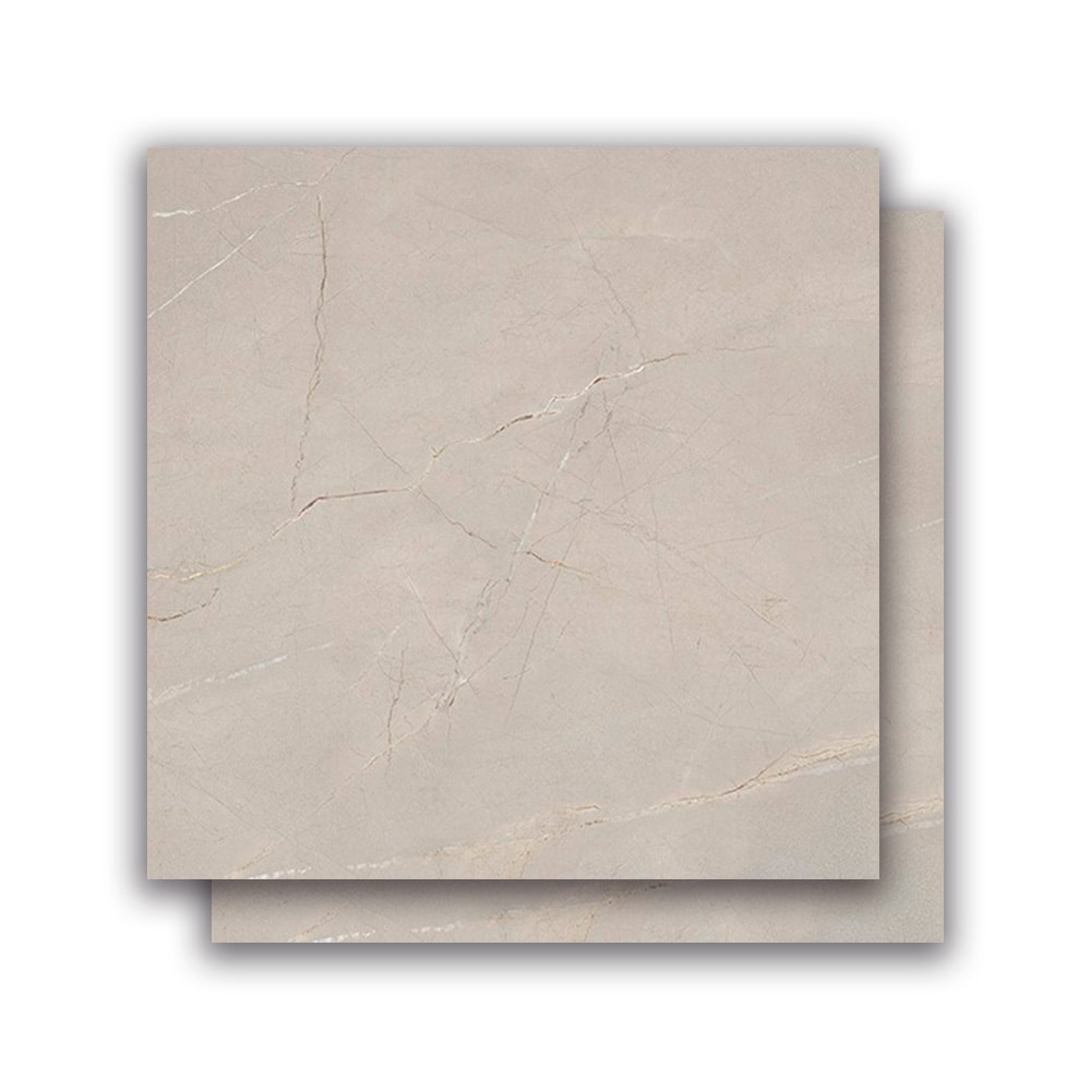 Porcelanato Polido 106.5x106.5cm Caixa 2,27m² Villagres Pulpis Grey Polido Retificado - 106028