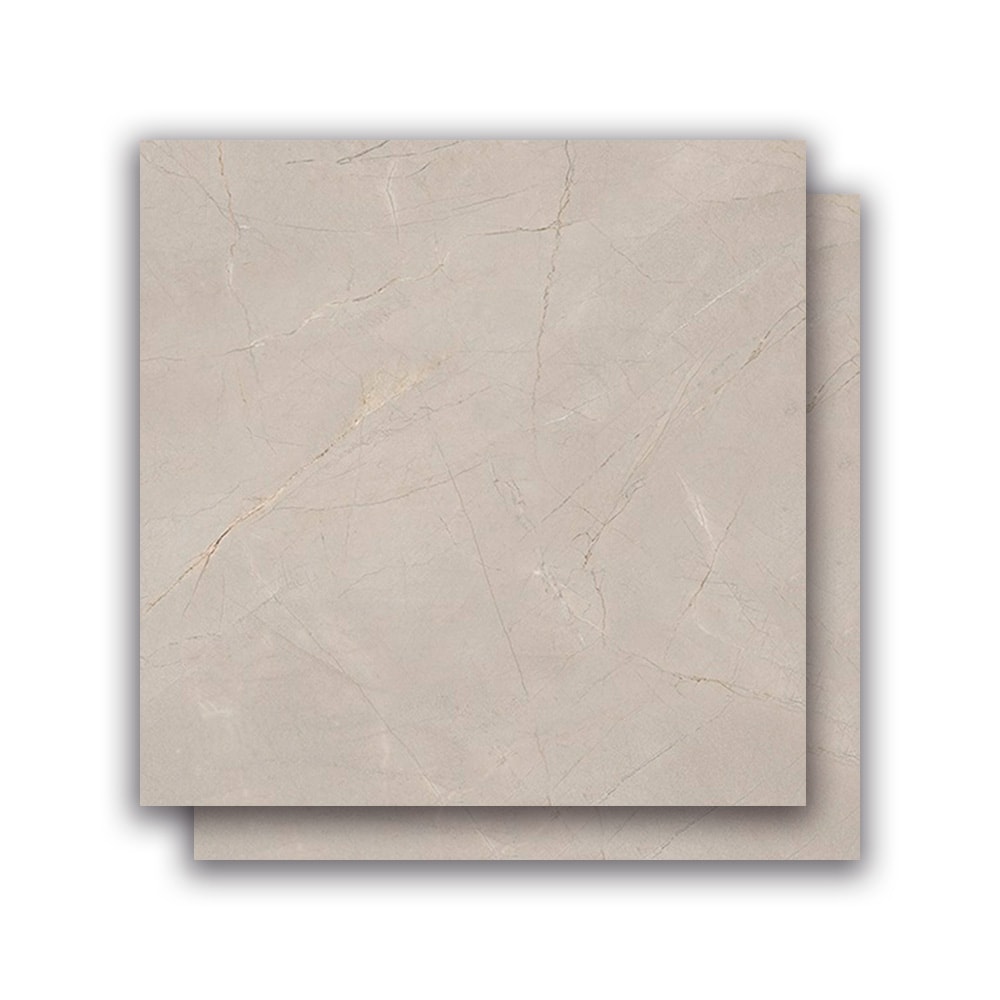 Porcelanato Polido 106.5x106.5cm Caixa 2,27m² Villagres Pulpis Grey Polido Retificado - 106028