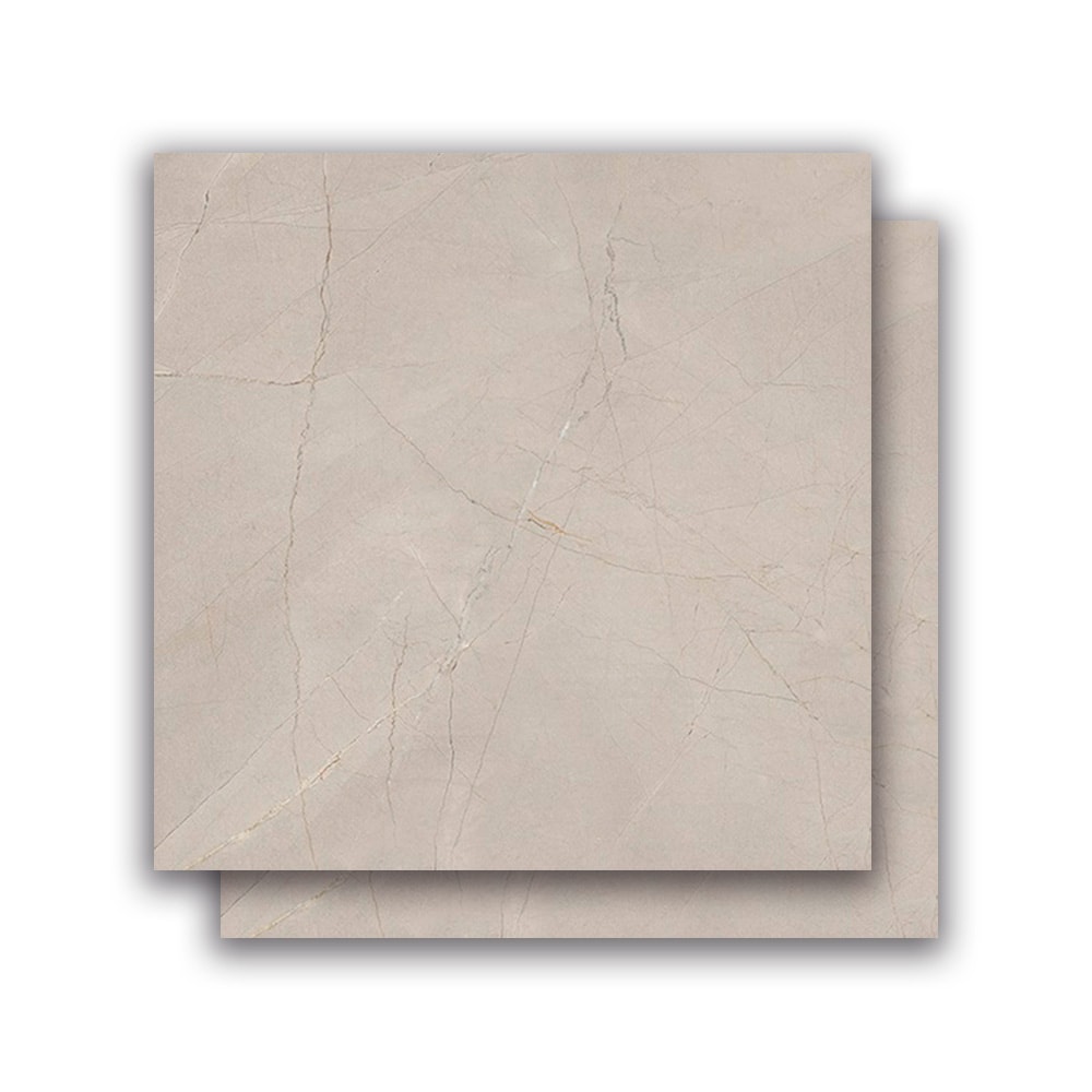 Porcelanato Polido 106.5x106.5cm Caixa 2,27m² Villagres Pulpis Grey Polido Retificado - 106028