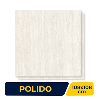Porcelanato Polido 108x108cm Caixa 2,33m² Villagres Renascence Retficado - 108055
