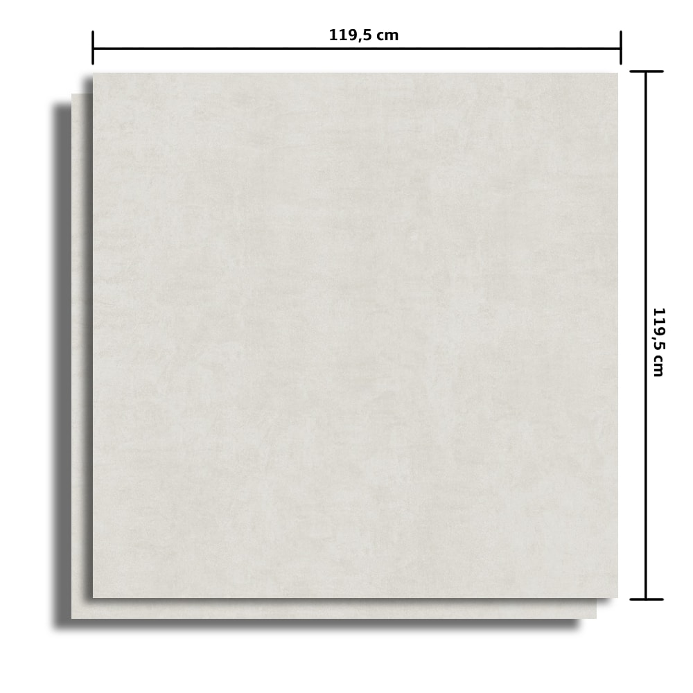Porcelanato Polido 119.5x119.5cm Caixa 2,85m² Bege Micro Crystal Retificado - INC04DO0019