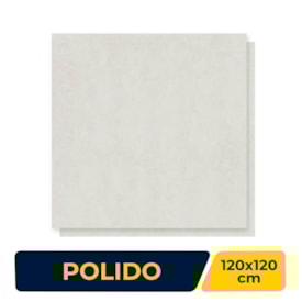 Porcelanato Polido 119.5x119.5cm Caixa 2,85m² Bege Micro Crystal Retificado - INC04DO0019