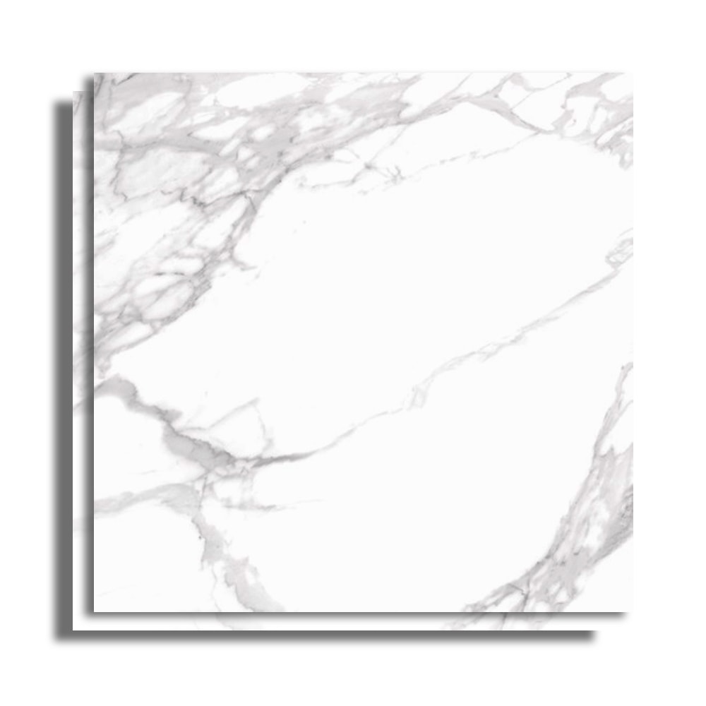 Porcelanato Polido 121,5x121,5cm Caixa 2,95m² Villagres Carrara Toscana Retificado - 121001