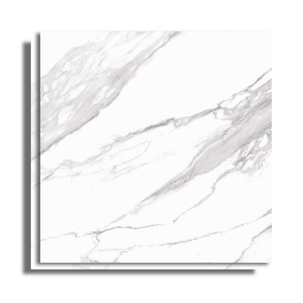 Porcelanato Polido 121,5x121,5cm Caixa 2,95m² Villagres Carrara Toscana Retificado - 121001
