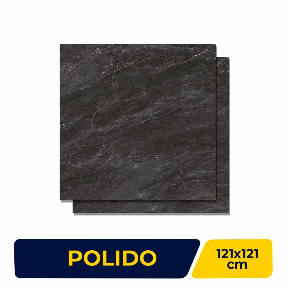 Porcelanato Polido 121X121cm Caixa 2,95m²  Castelli Castelo de Bran Lux Retificado - P71000